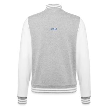 Open - College-Sweatjacke - Grau meliert/Weiß - Hinten - Marisol (170cm)
