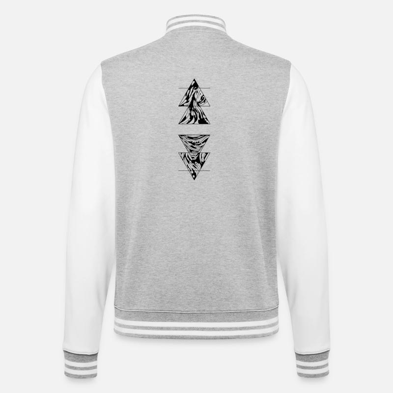 Éléments - Veste Teddy - gris chiné / blanc