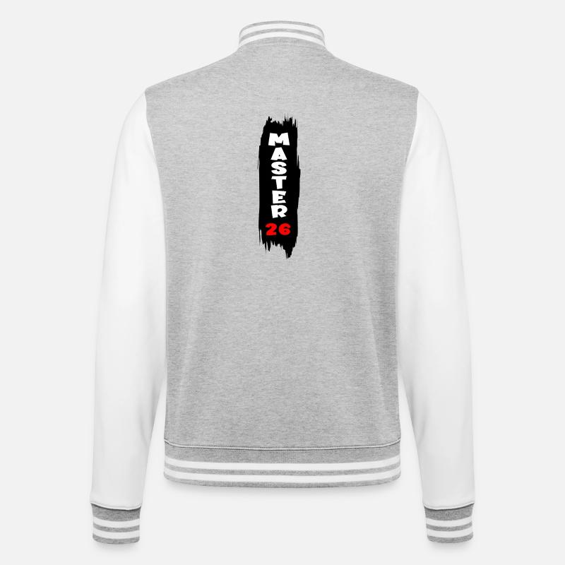 Master 2026 - Veste Teddy - gris chiné / blanc