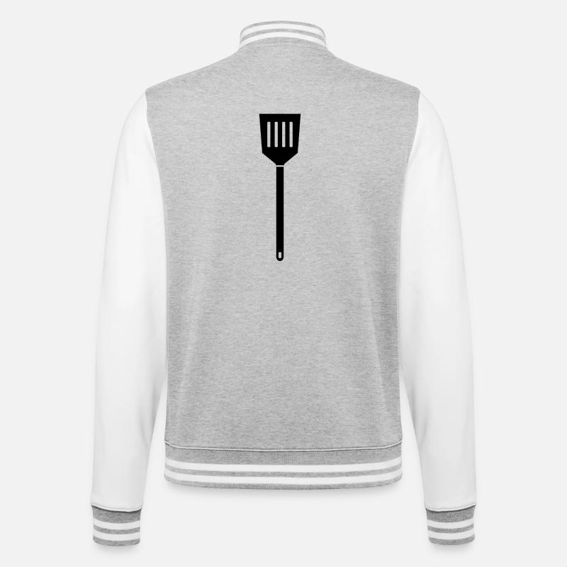 Kitchen spatula - College Sweat Jacket - heather grey/white