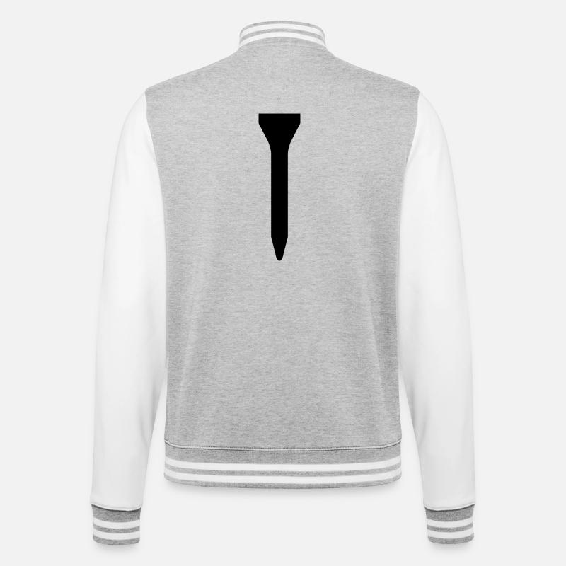Golf Tee - Veste Teddy - gris chiné / blanc