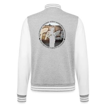 Säulenmarie Graffiti  - College-Sweatjacke - Grau meliert/Weiß - Hinten - Marisol (170cm)