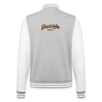 Ich mag alte, rostige Autos - College-Sweatjacke - Grau meliert/Weiß - Hinten - Marisol (170cm)