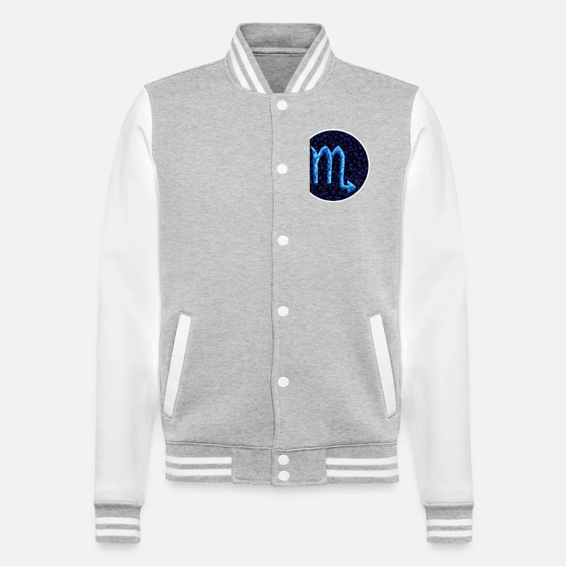 Scorpion - Veste Teddy - gris chiné / blanc