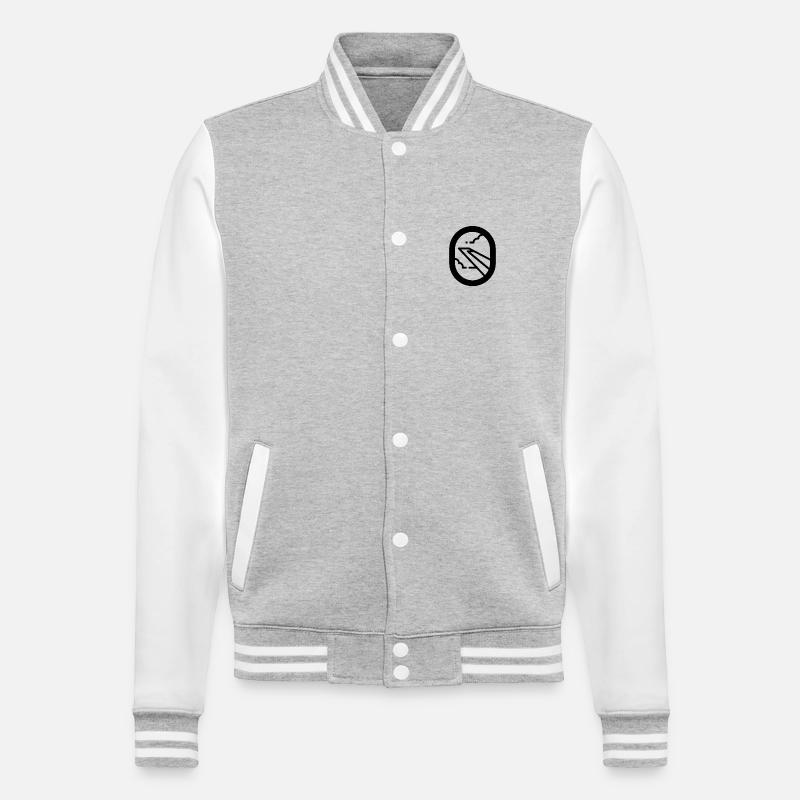 WindowSeat - College Sweat Jacket - heather grey/white