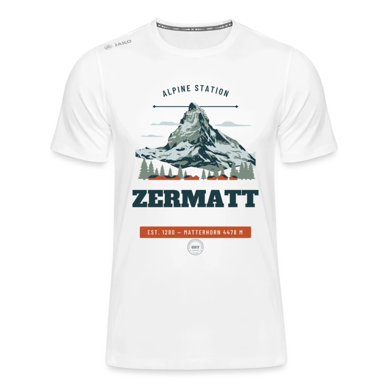 Zermatt badge on a jako kids' t-shirt run 2.0