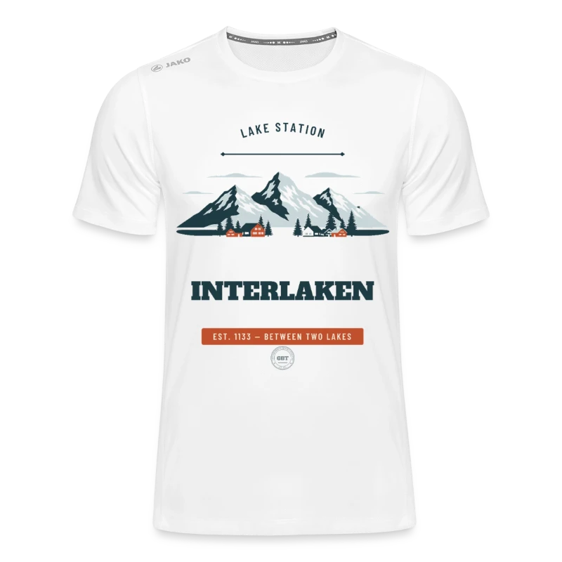 Interlaken badge on a jako kids' t-shirt run 2.0