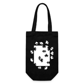 Puzzle Game Design T-Shirt - Gift Bag for Bottles - black - Front