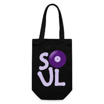 Musique Vinyle Soul - Sac à bouteille - noir - Devant
