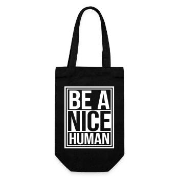 Soyez une gentille citation d’amour et de gentillesse humaine - Sac à bouteille - noir - Devant