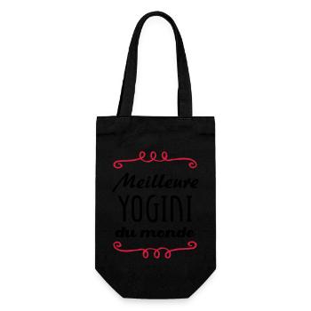 Meilleure Yogini du monde / Yoga - Sac à bouteille - noir - Devant