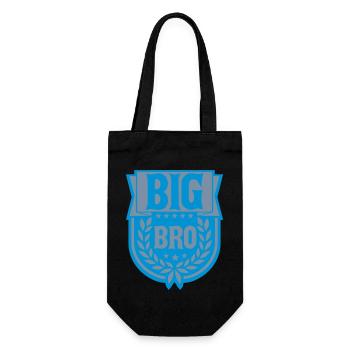 Banner Big Bro Logo - Geschenkbeutel für Flaschen - Schwarz - Vorne