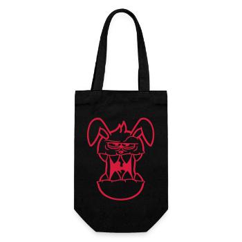 Bunny Monster Evil Cool Halloween Horror - Gift Bag for Bottles - black - Front