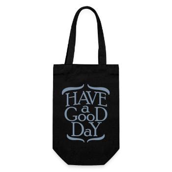 have a good day - Geschenkbeutel für Flaschen - Schwarz - Vorne