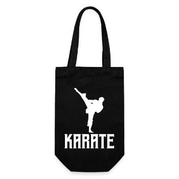 karate - Gift Bag for Bottles - black - Front