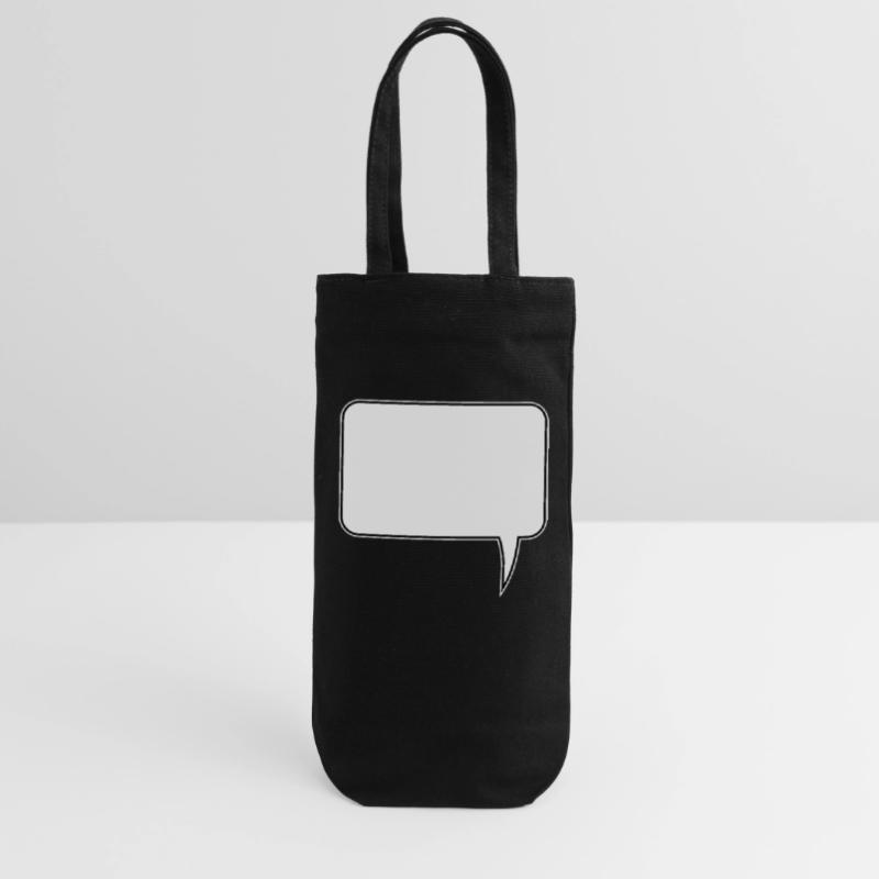 Speech bubble rectangle design Gift Bag for Bottles