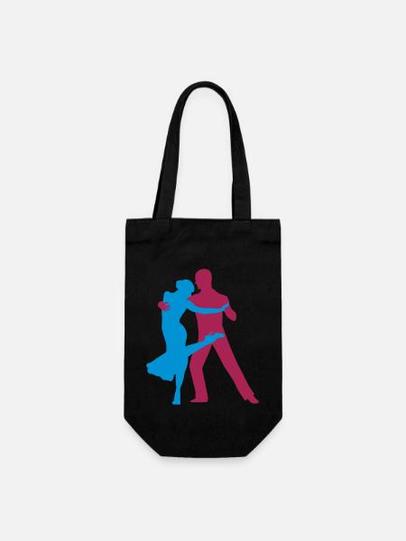 Tango Argentino Geschenk - Geschenkbeutel für Flaschen - Schwarz