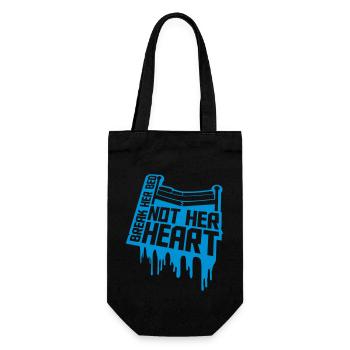 break her bed Quote - Gift Bag for Bottles - black - Front