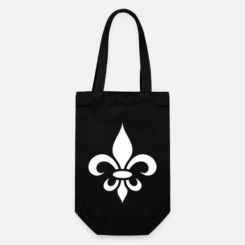 King's Fleur de lis Logo - Geschenkbeutel für Flaschen - Schwarz