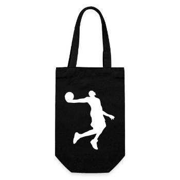 Basketball Sport Geschenk - Geschenkbeutel für Flaschen - Schwarz - Vorne