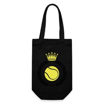 tennis kranz - Geschenkbeutel für Flaschen - Schwarz - Vorne