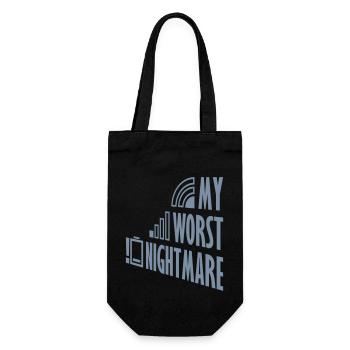 Symbols my worst nightmare - Gift Bag for Bottles - black - Front