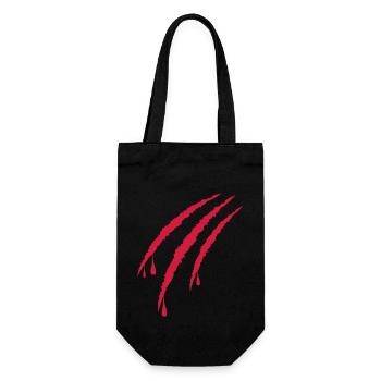 claw - Gift Bag for Bottles - black - Front