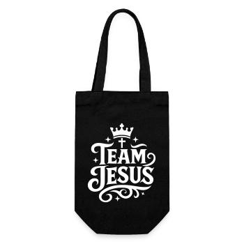 Couronne de l’équipe Jésus - Sac à bouteille - noir - Devant