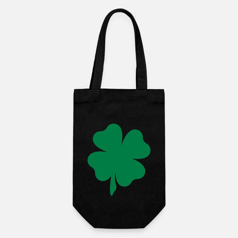 trèfle - Sac à bouteille - noir