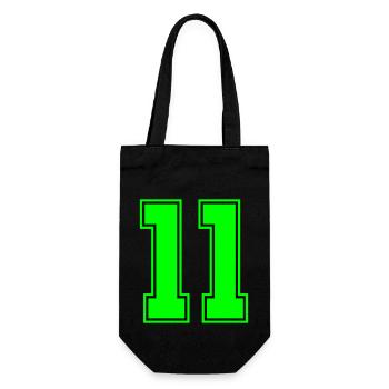 11 - Geschenkbeutel für Flaschen - Schwarz - Vorne