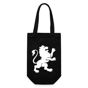 Lion Animal - Gift Bag for Bottles - black - Front