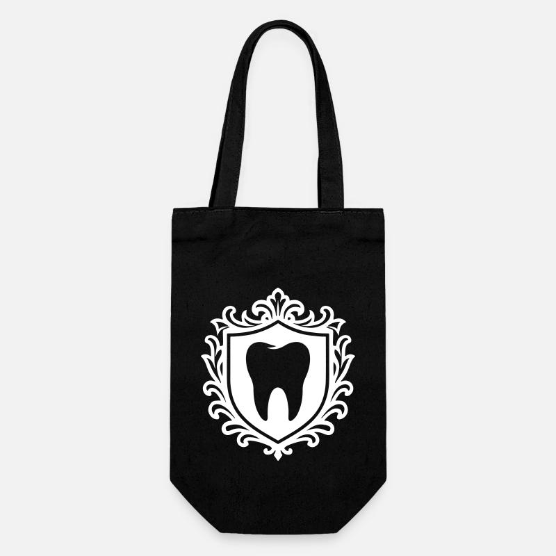 Logo de la dent - Sac à bouteille - noir