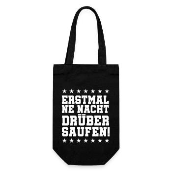 Boire une nuit - Sac à bouteille - noir - Devant