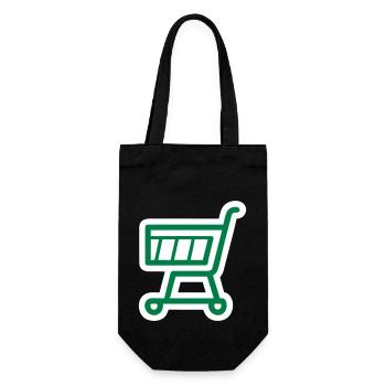 Shopping Cart - Gift Bag for Bottles - black - Front