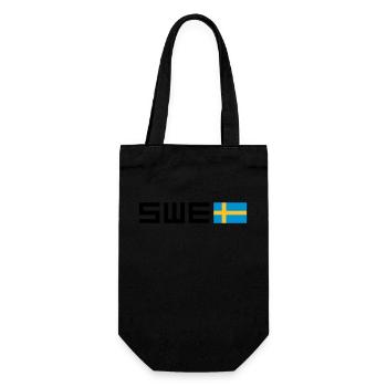 Schweden - Geschenkbeutel für Flaschen - Schwarz - Vorne