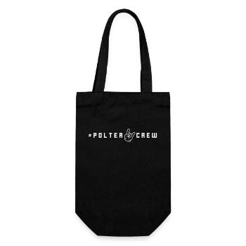Polter Crew Polterabend - Geschenkbeutel für Flaschen - Schwarz - Vorne