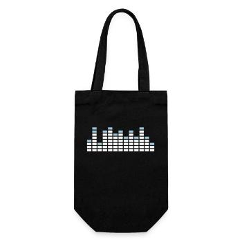 Cool DJ Musique Égaliseur Barre de son Énergie Fête - Sac à bouteille - noir - Devant