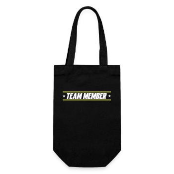 Team Member - Gift Bag for Bottles - black - Front