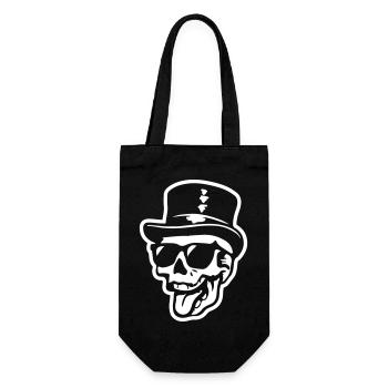 Crâne de marié - Sac à bouteille - noir - Devant
