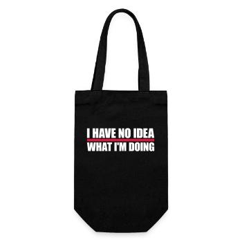 I Have No Idea - Gift Bag for Bottles - black - Front