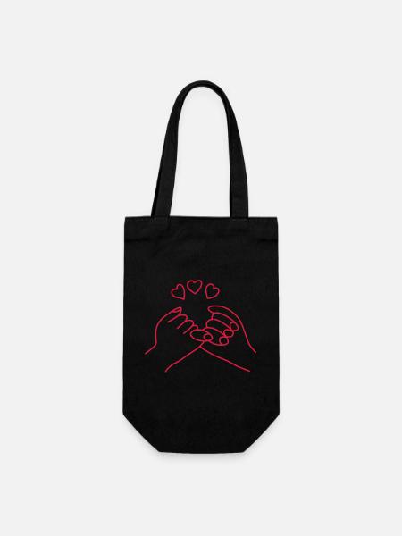 Petits doigts ❤️️ - Sac à bouteille - noir