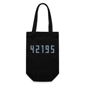 Marathon 42195 Meter - Geschenkbeutel für Flaschen - Schwarz - Vorne