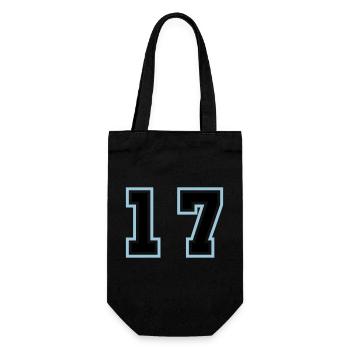 17 Number symbol - Gift Bag for Bottles - black - Front