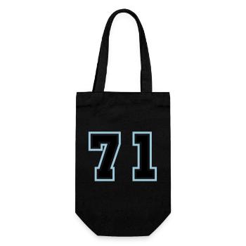 71 Symbole numérique - Sac à bouteille - noir - Devant