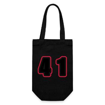41 Number College - Gift Bag for Bottles - black - Front