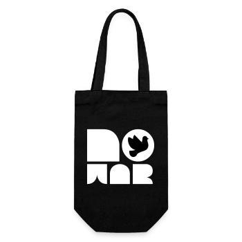 Customizable NO WAR shirt with dove of peace - Gift Bag for Bottles - black - Front