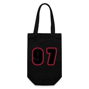 97 Number College - Gift Bag for Bottles - black - Front