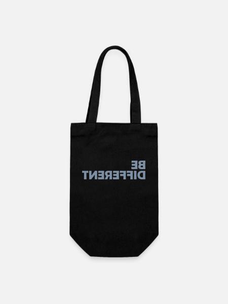 Be different Logo Design - Geschenkbeutel für Flaschen - Schwarz