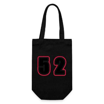 53 Number College - Gift Bag for Bottles - black - Front