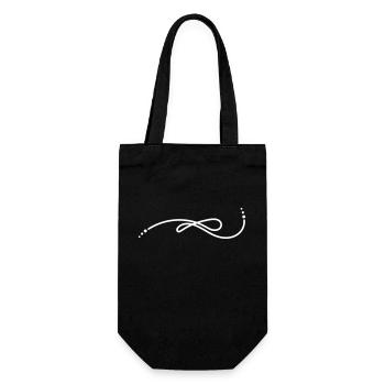 Ornament Line - Gift Bag for Bottles - black - Front
